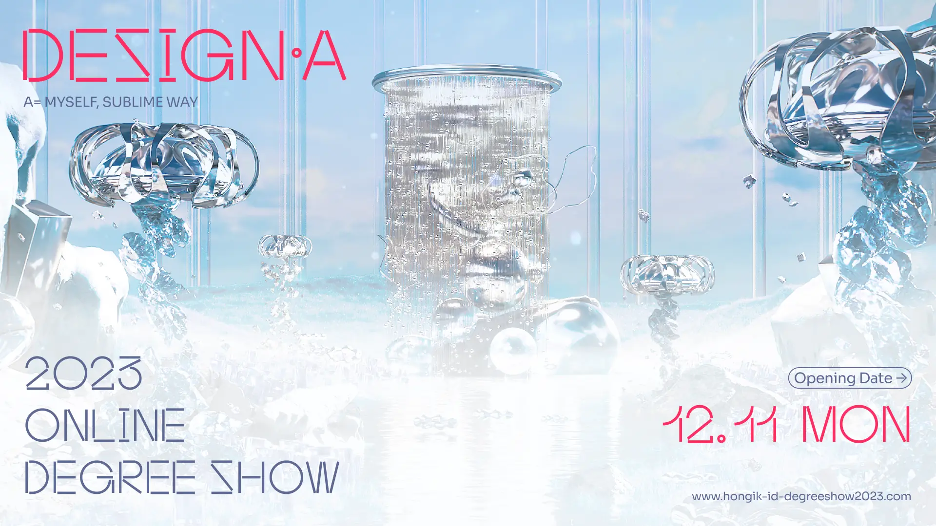 2023 DESIGN·A degree show main visual