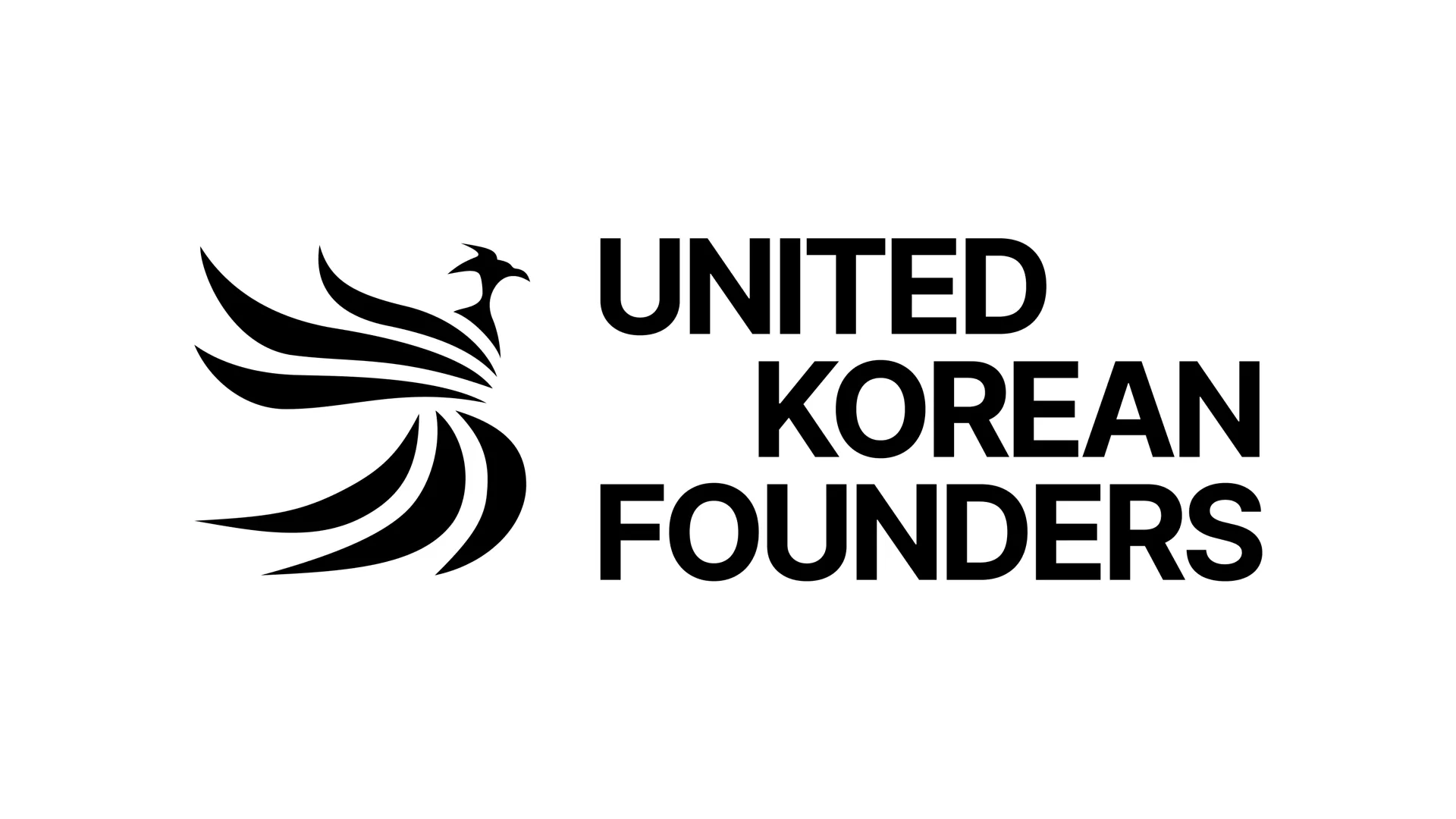 United Korean Founders lockup: phoenix mark and wordmark